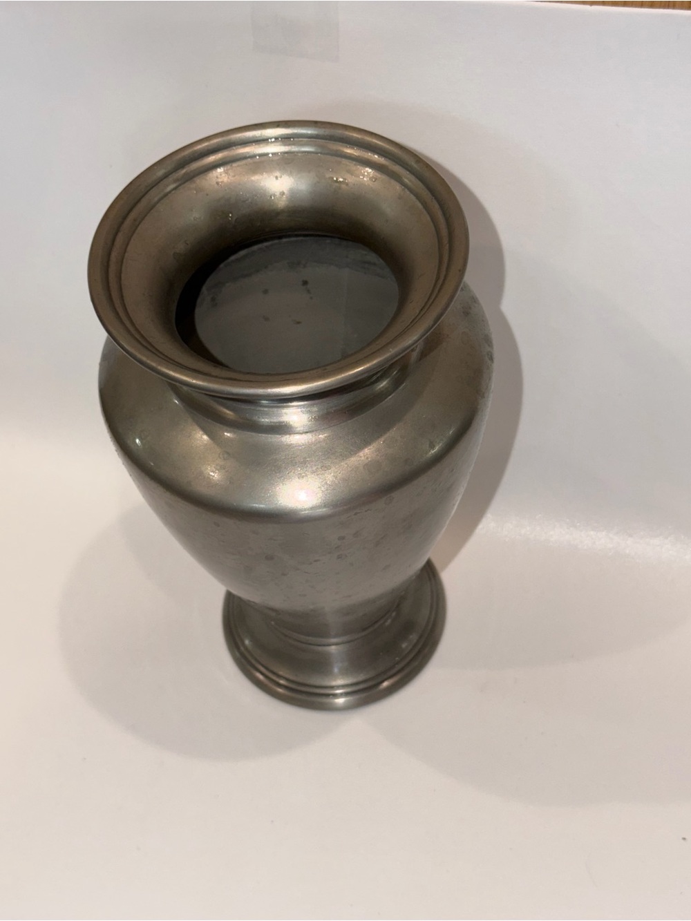Restoration Hardware Silver Metal Urn Vase